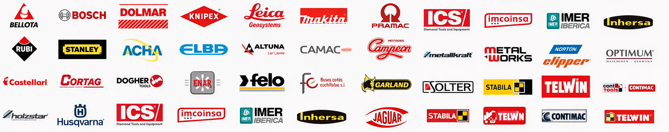 Listado de marcas disponibles